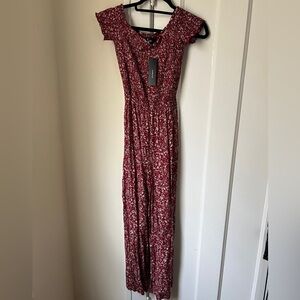 LULUS Red Pant Romper